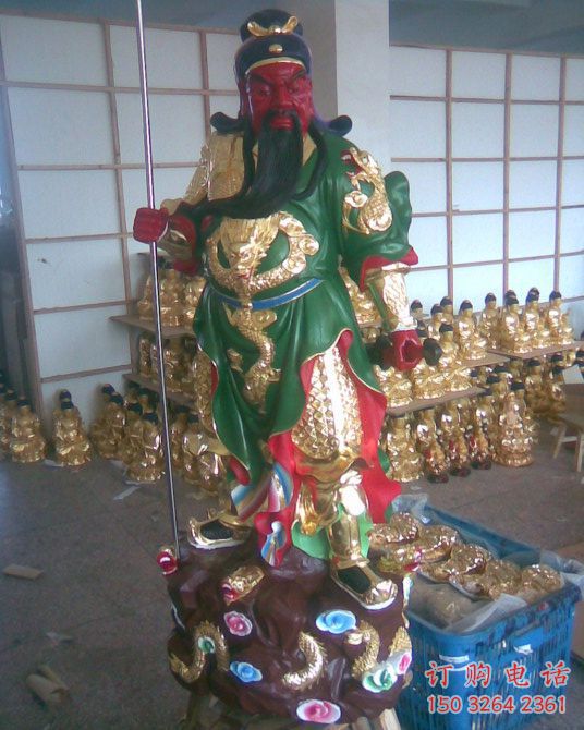 關(guān)公 佛像廠家 鎏金工藝 立式關(guān)公佛像價(jià)格