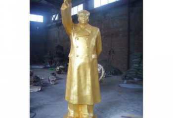 揮手主席像廠家 立式主席銅像生產(chǎn)制作