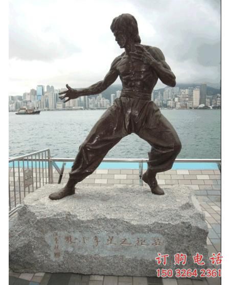 李小龍銅像廠家 武術(shù)人物銅像生產(chǎn)制作