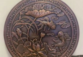 金魚浮雕廠家 動物花卉主題 鑄銅浮雕生產(chǎn)制作