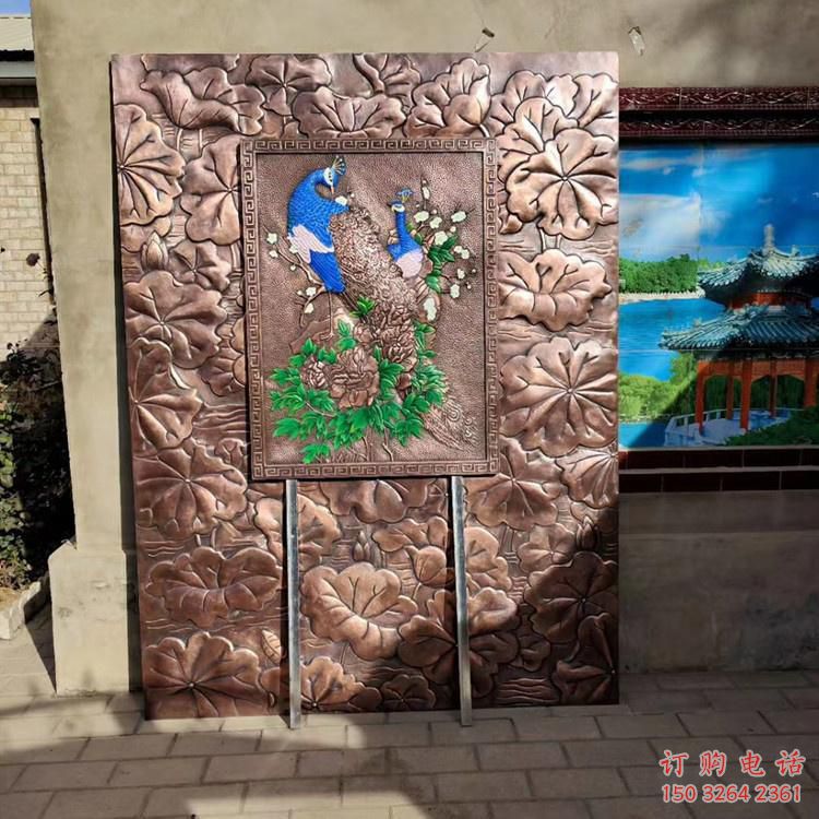 白鳥朝鳳浮雕廠家 立體感效果 紅銅浮雕生產(chǎn)制作