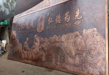 孝道浮雕廠家 銅浮雕制作 鑄銅孝道題材
