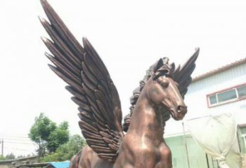 銅飛馬雕塑廠家 神馬動(dòng)物類 飛馬銅雕塑生產(chǎn)制作