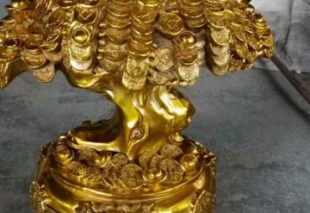 搖錢樹雕塑廠家 招財(cái)擺件 大型搖錢樹景觀雕塑