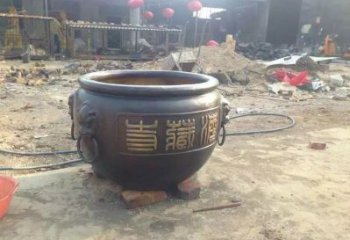 銅缸雕塑廠家 故宮風(fēng)格 銅缸雕塑加工定做
