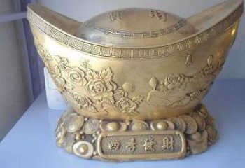 金元寶雕塑廠家 鑄銅工藝品 金元寶銅雕塑生產(chǎn)制作
