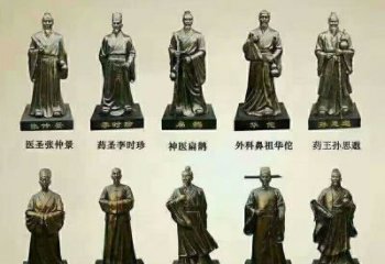 十大名醫(yī)銅雕廠家 醫(yī)院神醫(yī)銅雕 古代神醫(yī)雕像