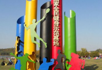 剪影體育人銅雕 體育運(yùn)動(dòng)剪影主題銅雕