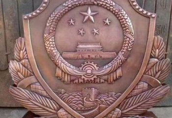 國徽浮雕廠家 紅銅浮雕雕塑制作
