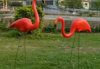 火鳥雕塑廠家 彩繪鳥 景觀火鳥銅雕生產(chǎn)制作