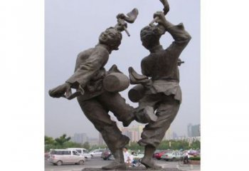 體育舞蹈運(yùn)動銅雕 舞蹈主題銅雕廠家