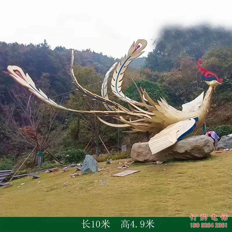 火鳳凰銅雕廠家 大型工藝品銅雕