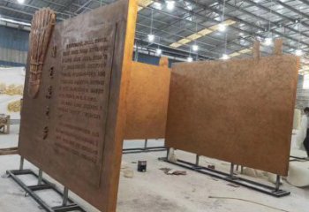 書(shū)墻銅雕廠家 立式銅雕工藝品景觀