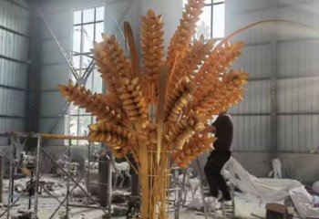 麥穗銅雕廠家 植物銅雕工藝品