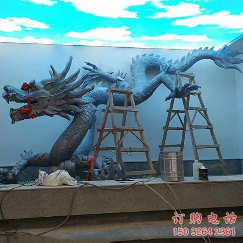 乙字龍銅雕廠家 銅雕乙字龍工藝品
