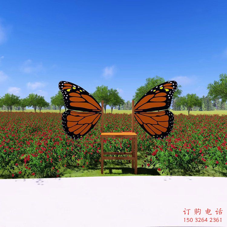 蝴蝶座椅銅雕廠家 創(chuàng)意銅雕工藝品