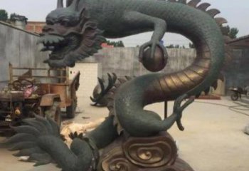 盤龍銅雕廠家 銅雕盤龍工藝品