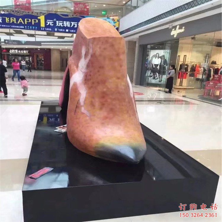 高跟鞋銅雕廠家 抽象銅雕鞋子工藝品