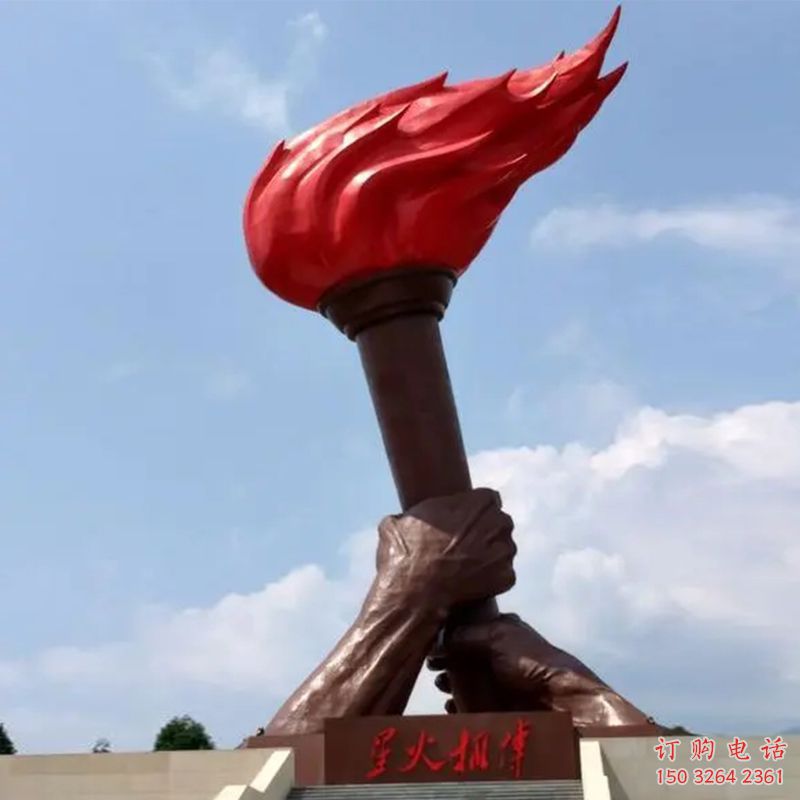 火把銅雕廠家 銅雕火把工藝品