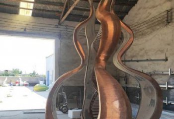 葫蘆銅雕廠家 幾何銅雕葫蘆工藝品