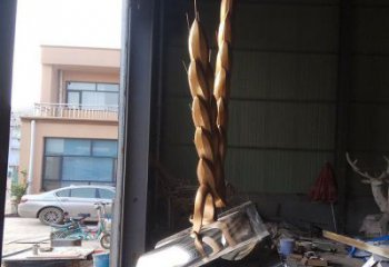 小麥銅雕廠家 銅雕小麥植物工藝品