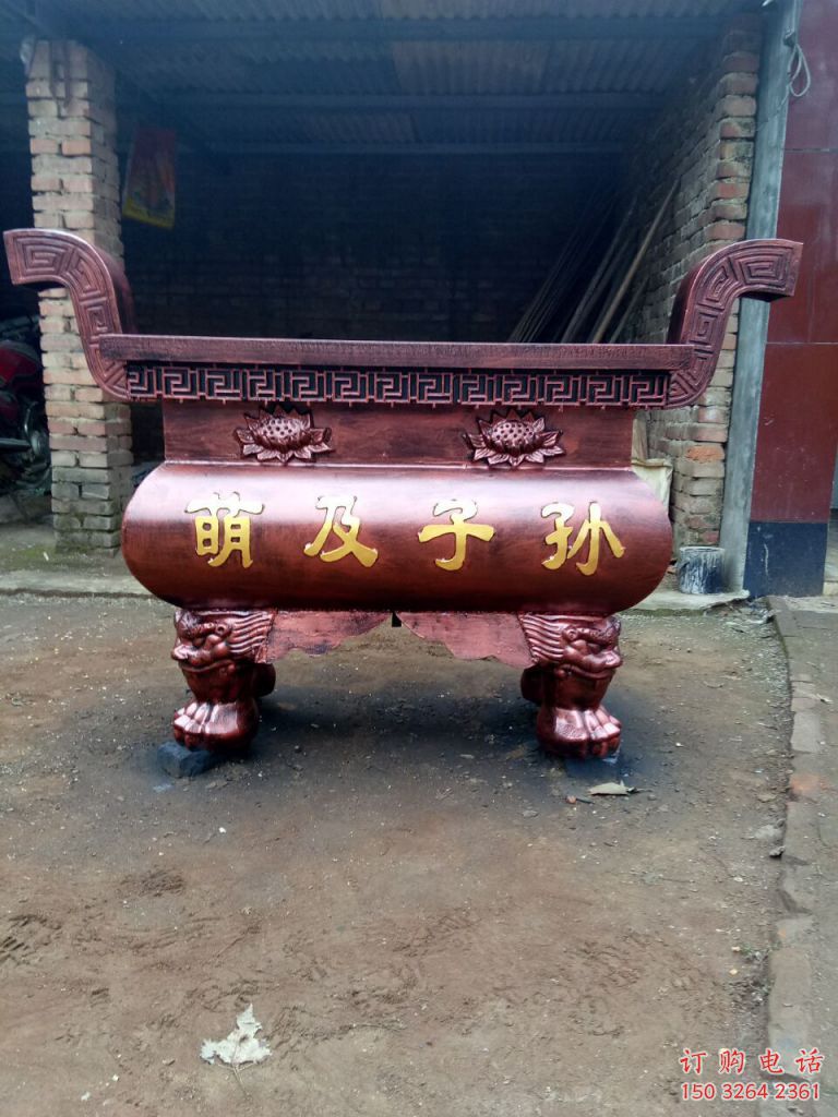 寺廟香爐銅雕