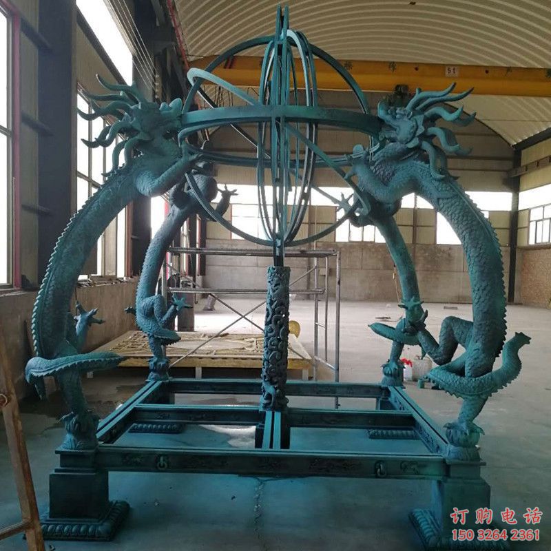 渾天儀雕塑廠家 青銅渾天儀雕塑生產(chǎn)制作