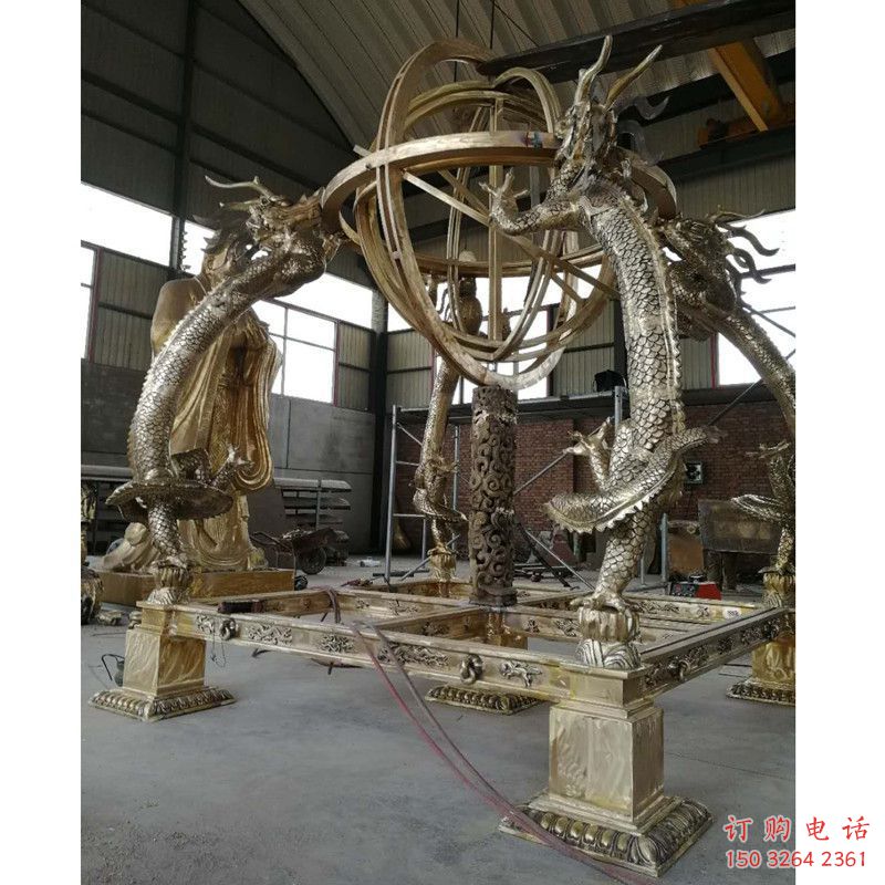 渾天儀雕塑 黃銅渾天儀雕塑廠家