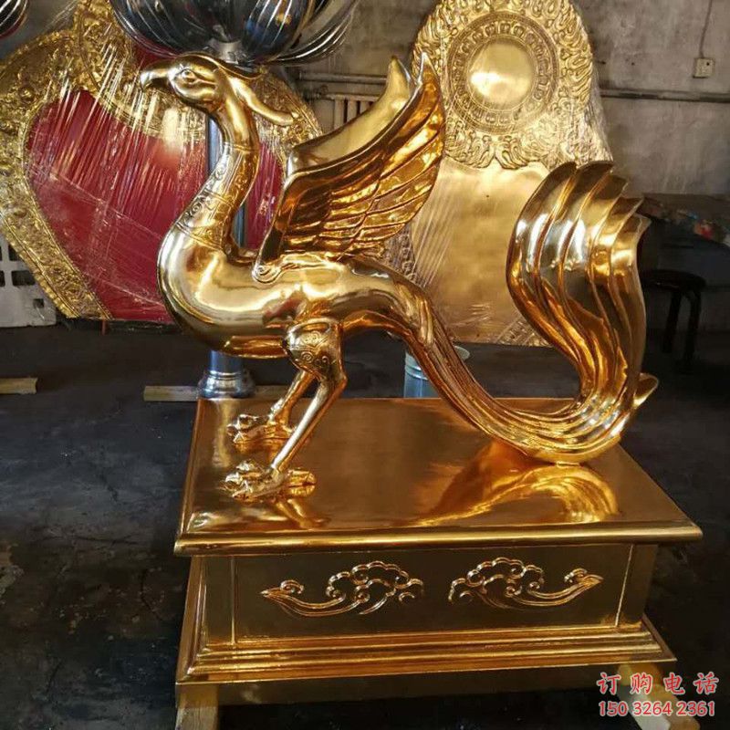 朱雀銅雕廠家 四大神獸銅雕之一朱雀