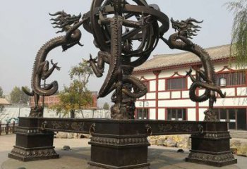 渾天儀銅雕廠家 鑄銅渾天儀雕塑