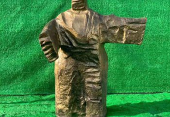 太極拳人物銅雕廠家 抽象人物銅雕