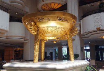 金碗銅雕廠家 鑄銅金碗銅雕生產(chǎn)制作