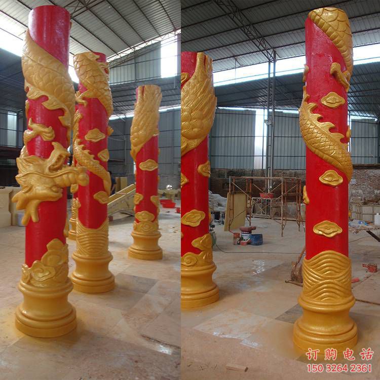 龍柱銅雕廠家 盤(pán)龍藝術(shù)造型
