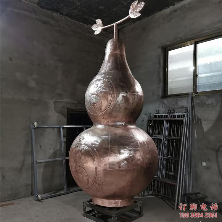 紫銅葫蘆雕塑 紫銅葫蘆雕塑廠家