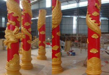 龍柱銅雕廠家 盤龍藝術(shù)造型