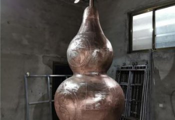 紫銅葫蘆雕塑 紫銅葫蘆雕塑廠家