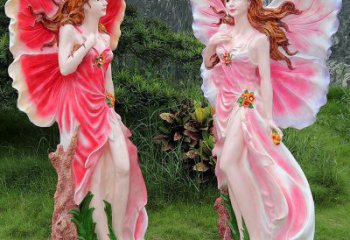 花仙子銅雕廠家 彩繪花仙子銅雕價(jià)格