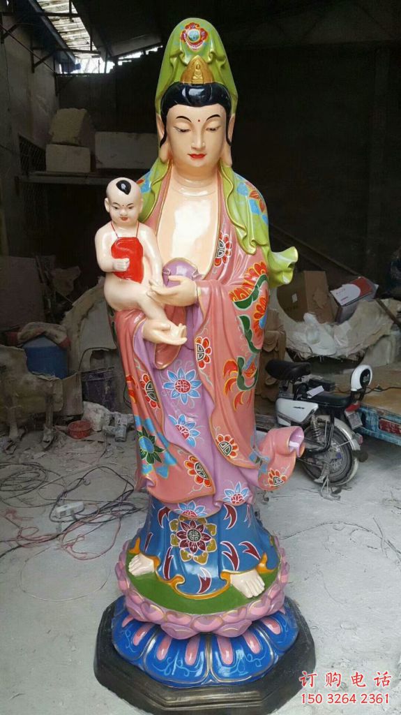 送子觀音佛像  立式送子觀音佛像