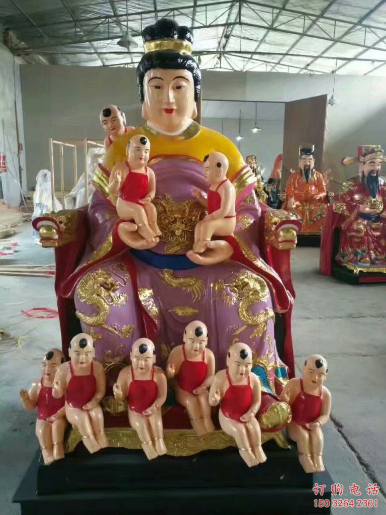 送子奶奶佛像廠家 寺廟送子奶奶佛像
