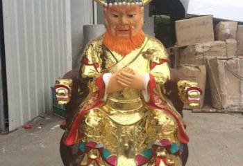 四海龍王銅神像 四海龍王神像 黃龍白龍 五龍爺佛像批發(fā)