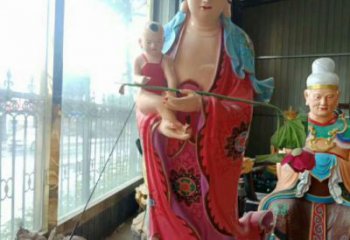 拿花送子觀音佛像 寺廟佛像制作