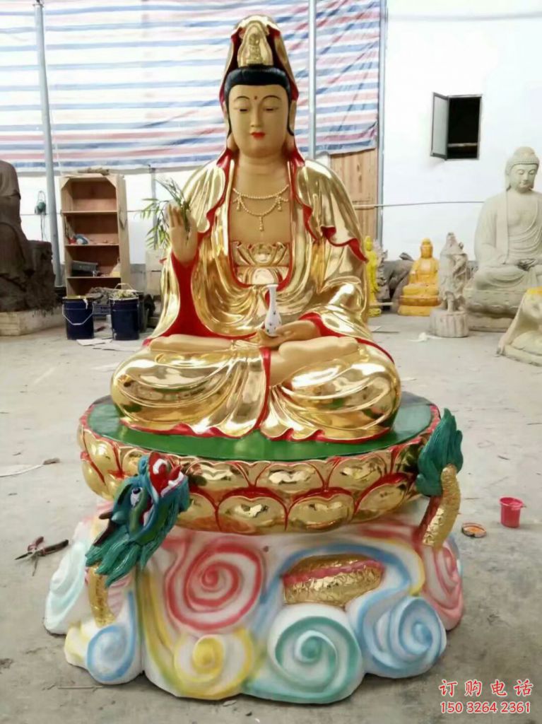 云臺(tái)蓮花觀音佛像廠家