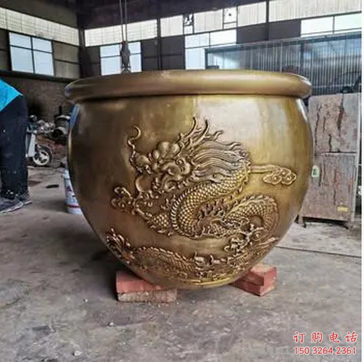 吉祥缸雕塑廠家 吉祥銅缸雕塑制作