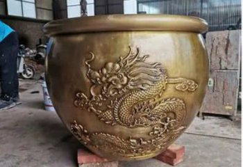 吉祥缸雕塑廠家 吉祥銅缸雕塑制作