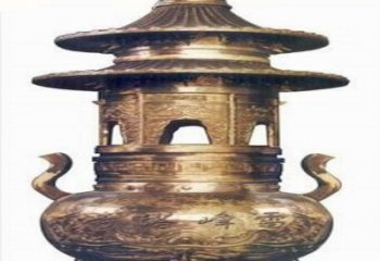 宗教廟宇香爐銅雕