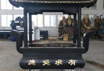 有求必應(yīng)銅雕香爐 