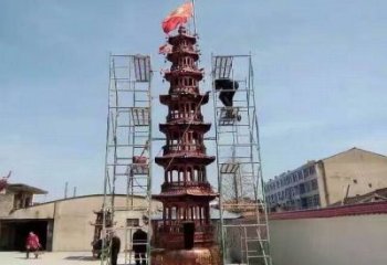 焚經(jīng)銅香爐 七層焚經(jīng)銅香爐雕塑廠家