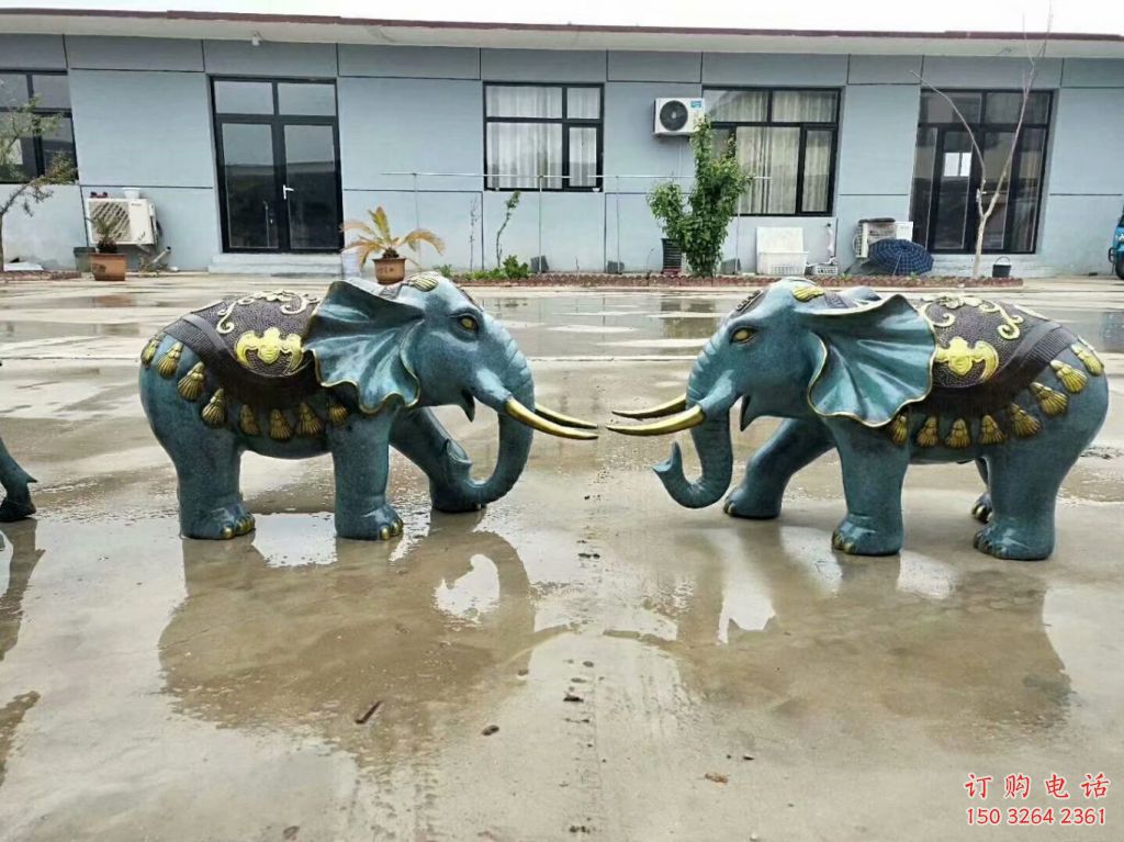 青銅大象銅雕廠家 青銅動(dòng)物擺件