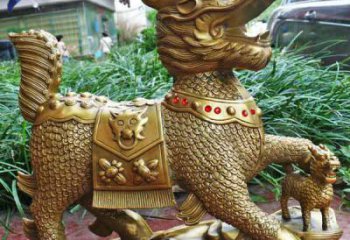 風(fēng)水麒麟銅雕廠家 風(fēng)水動(dòng)物雕塑