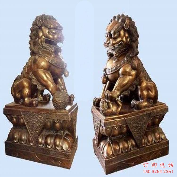 門獅銅雕廠家 鑄銅門獅銅雕價(jià)格